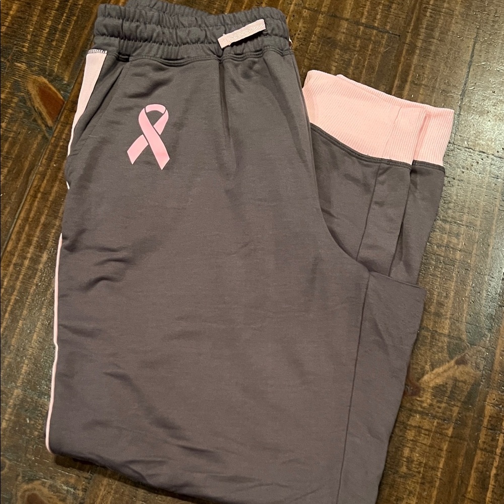 LuLaRoe Gray and Pink Joggers